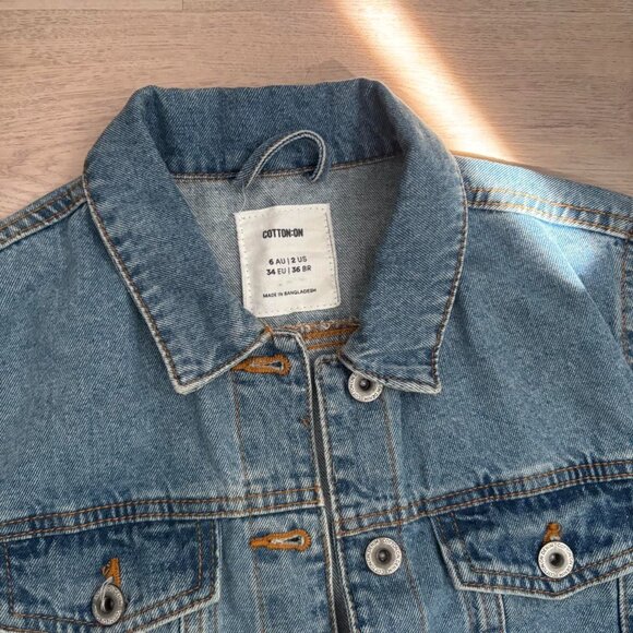 Women's Blue Jacket  Distressed - Picture 2 of 4